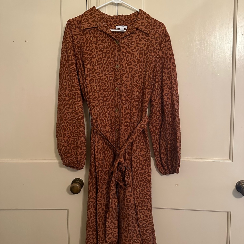 Nine West Cheetah/Leopard Print Dress